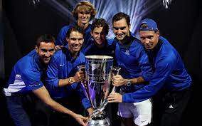 Roger Federer congratulates Team World on winning the Laver Cup 2023 and expresses excitement for the event next year.